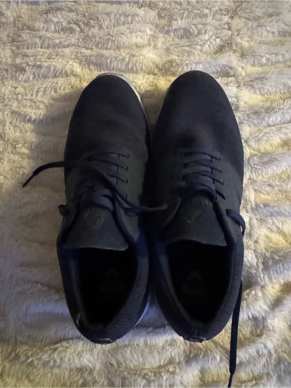 Men's Navy Lace-Up Athletic Sneakers